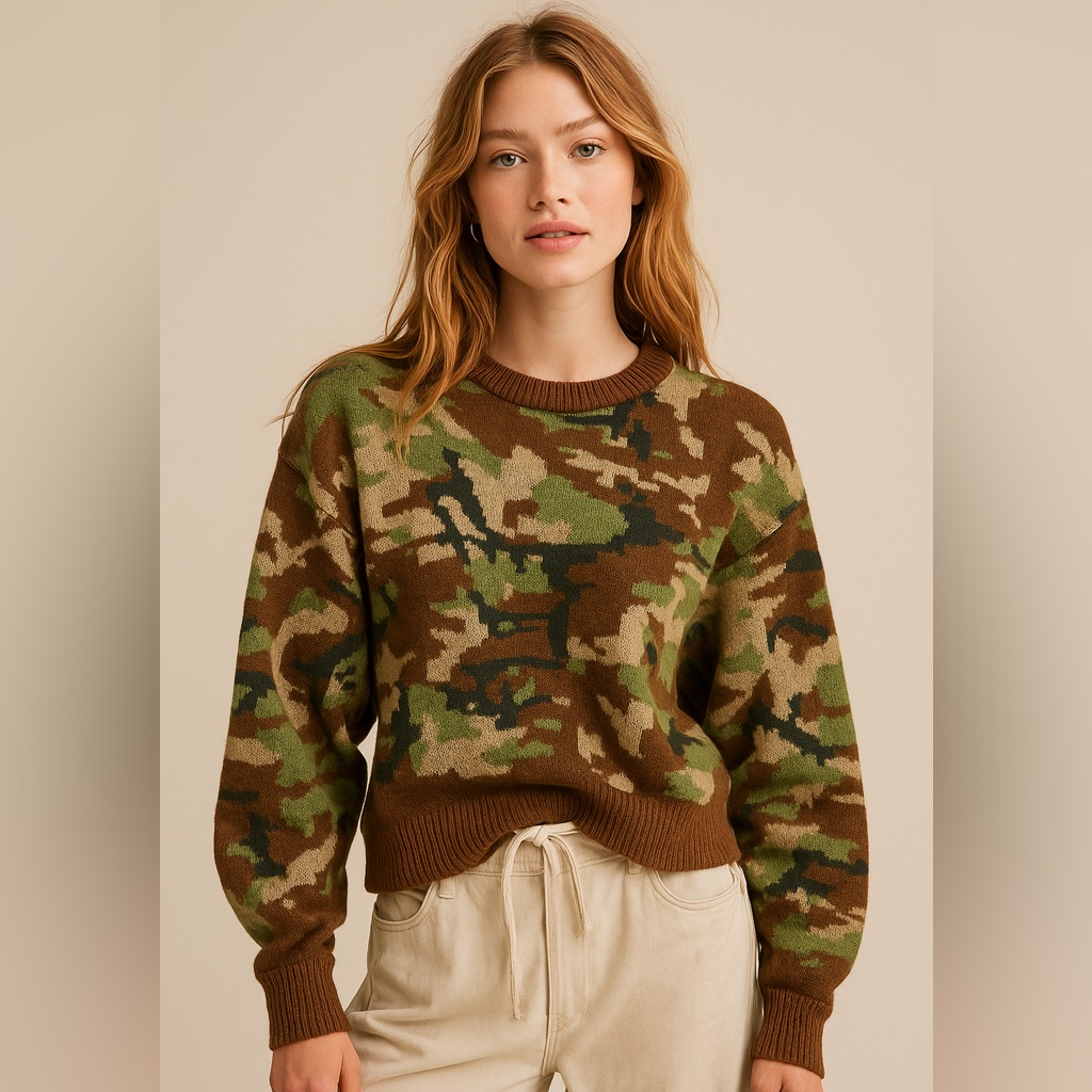 321 Camouflage Knit Sweater